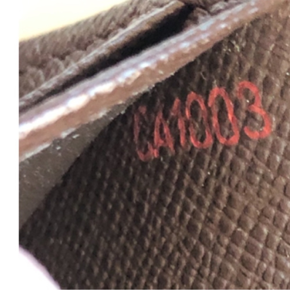Louis Vuitton Damier Ebene Portefeuille Tresor N61736 Wallet, PRISTINE VTG 2003 - Picture 4 of 15